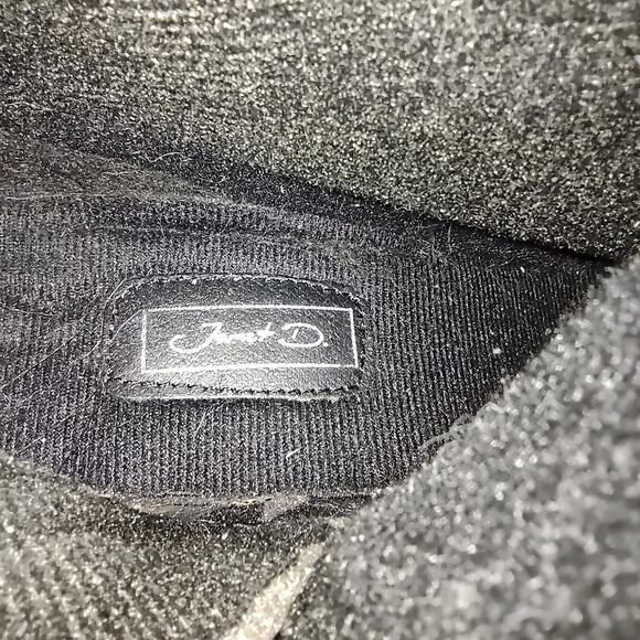 JOMET D Knee High Black Leather Boots US Sz 8.5 Stretch Calf Opening EU Size 39 - Picture 15 of 16